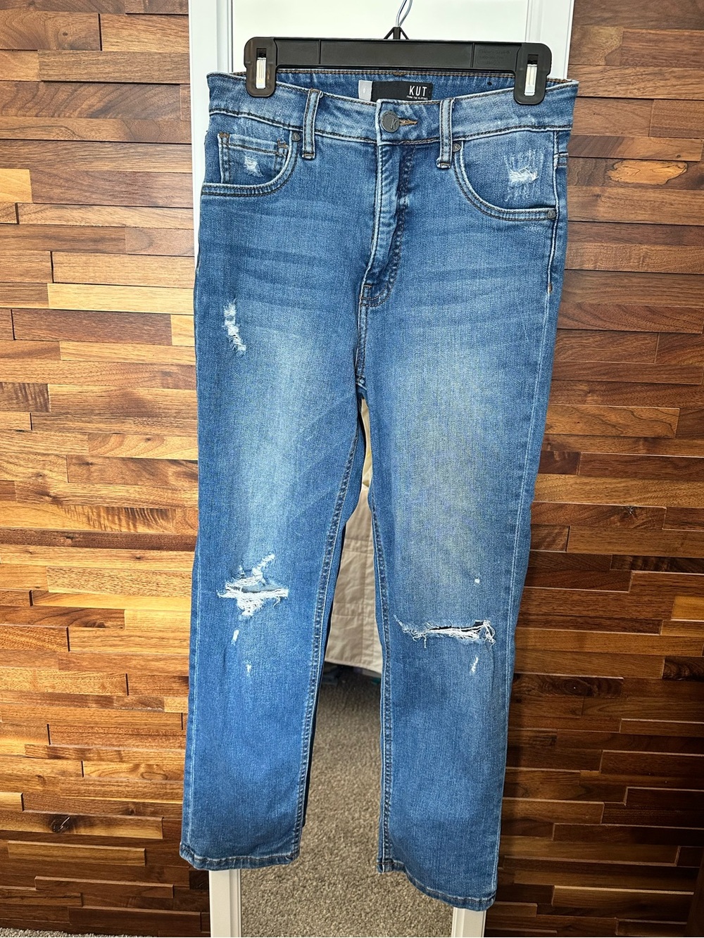 EUC🖤Kut from the Kloth Elizabeth Fab Ab High Waisted Ankle Straight Leg 0